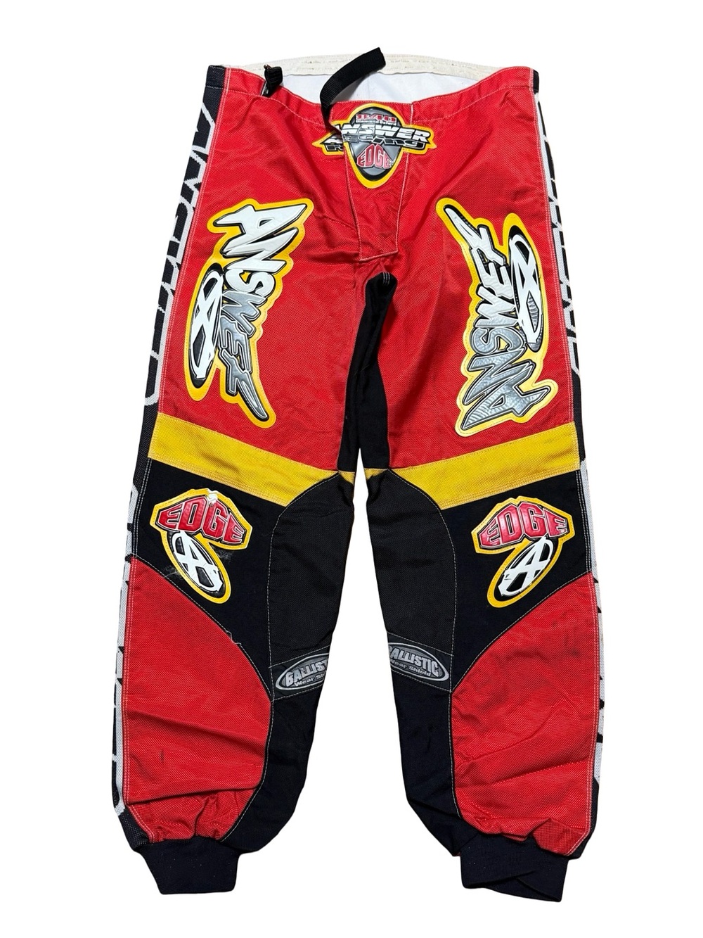 Vintage 90s Answer Edge Motocross Sport Colorblock Pants Size 36